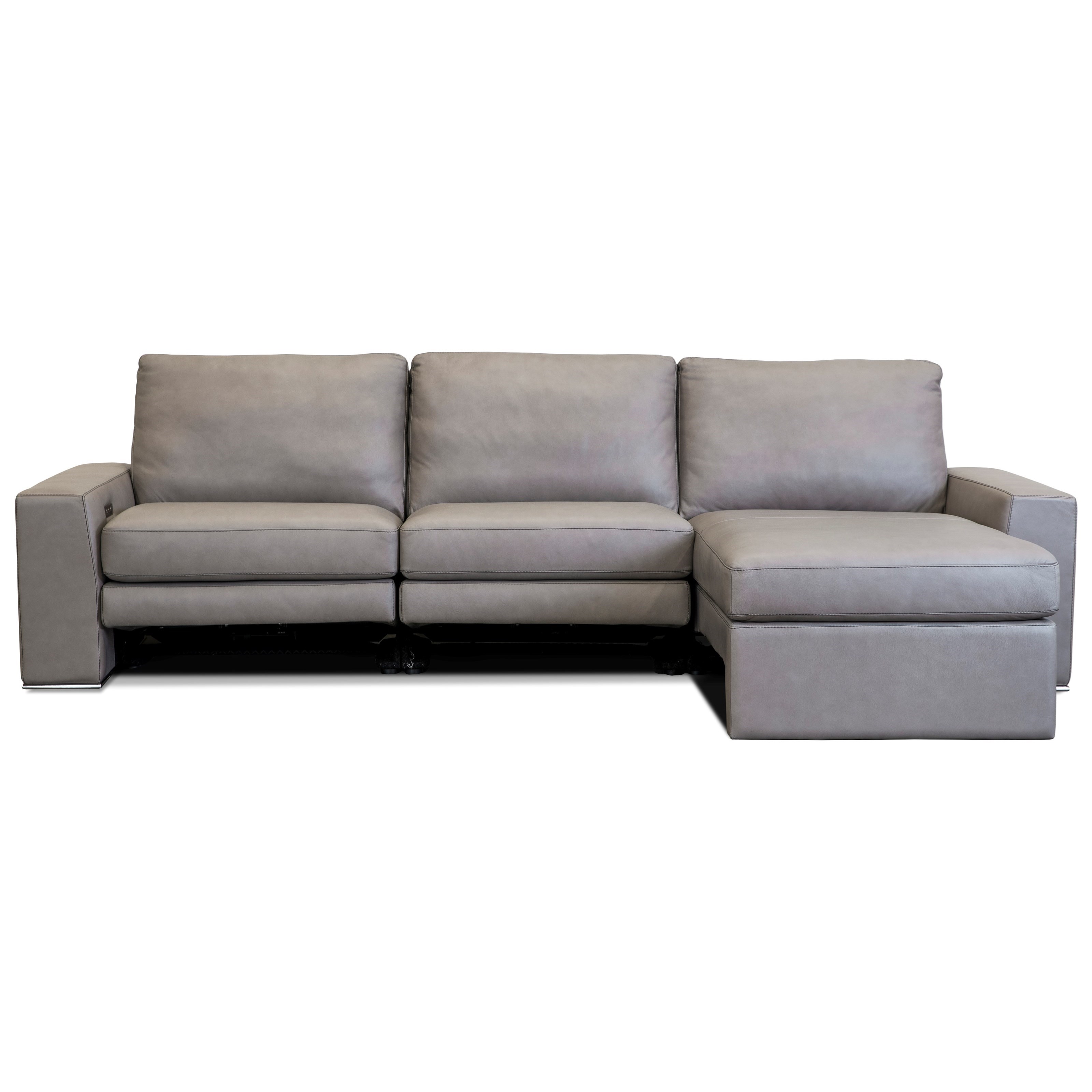 American Leather Paxton Contemporary 3Seat Power Reclining Sectional